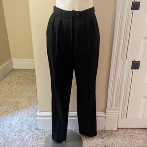 Vintage Pierre St. Michael black wool dress pants size 12
